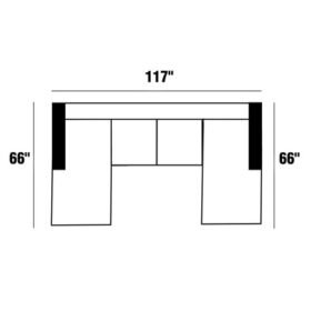 66"x117"x66