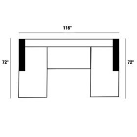 72"x116"x72"