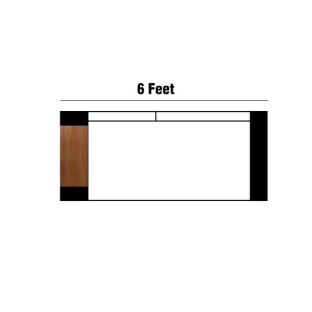 6 Feet with Arm Tray