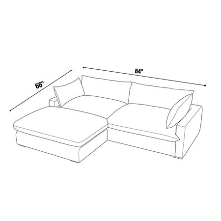 66"x84" - Original Plush Ottoman Chaise