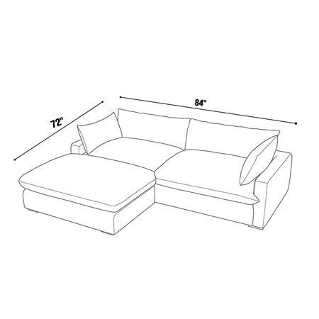 72"x84" - Original Plush Ottoman Chaise