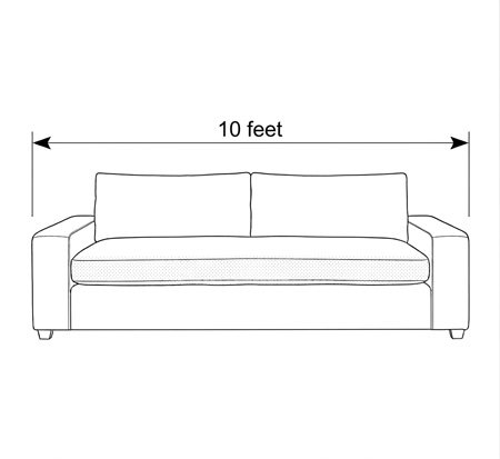 10 Feet - Amiri Bench Seat