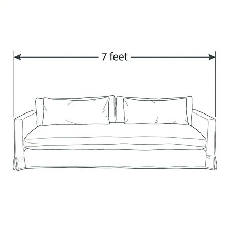 7 Feet - Aria Slipcover Sofa