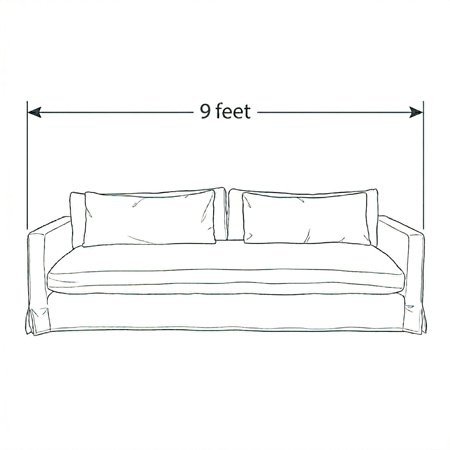 9 Feet - Aria Slipcover Sofa