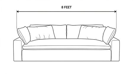 8 Feet - Cloud Bench Seat Sofa