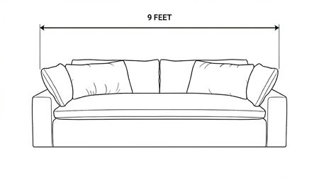 9 Feet - Cloud Bench Seat Sofa