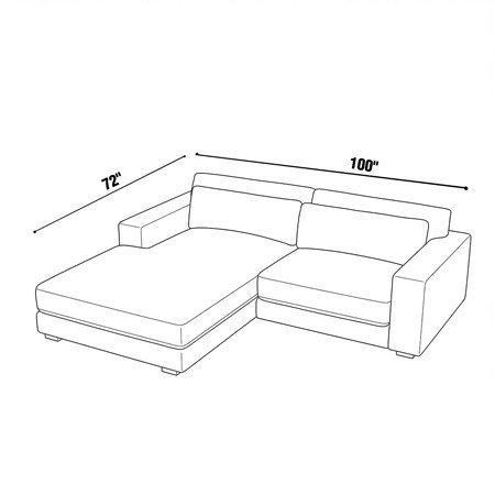 72"x100" - Condo Chaise