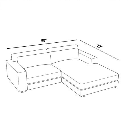 90"x72" - Condo Chaise