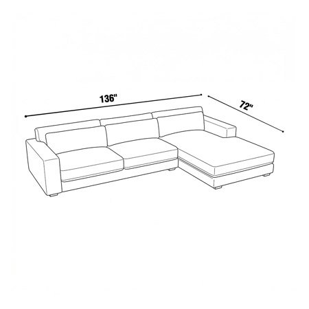 136"x72" - Retreat Chaise