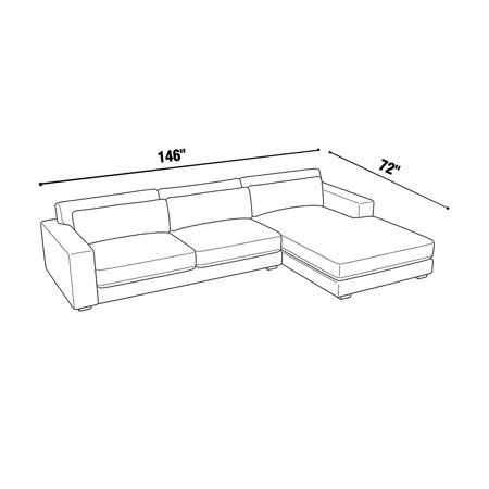 146"x72" - Retreat Chaise